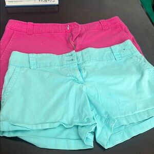 Women's Pink and teal/blue shorts bundle